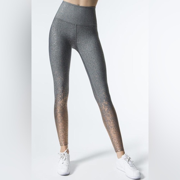 Beyond Yoga Alloy Ombré Speckled Rose Gold Gray Leggings - Picture 1 of 7